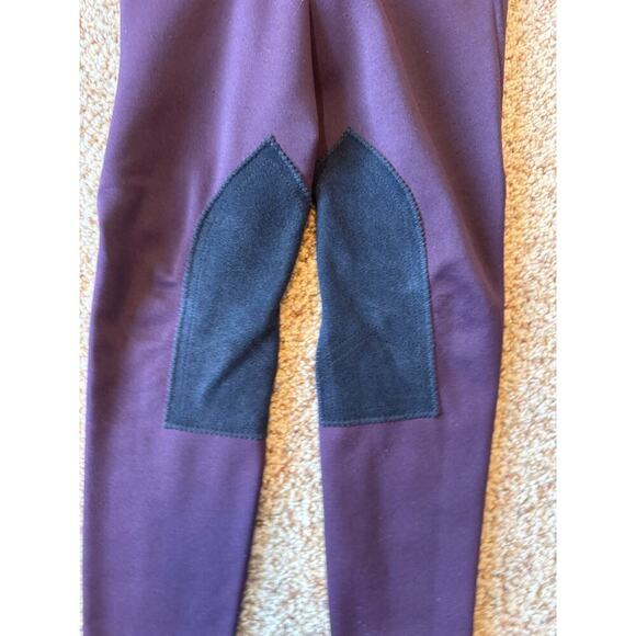 HORZE Active JR Pruple/Plum Riding pants, Girls size Medium; Equestrian; - Picture 4 of 8